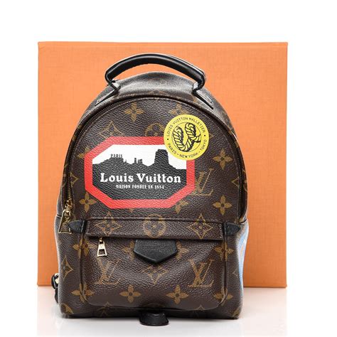 louis vuitton palm springs backpack mini world tour|Louis Vuitton mini backpack.